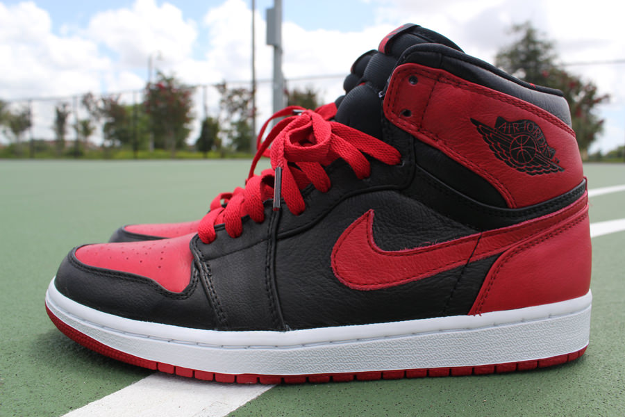 bred 1 red laces